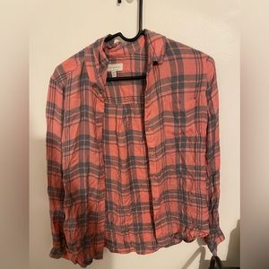 Lucky brand long sleeve plaid shirt